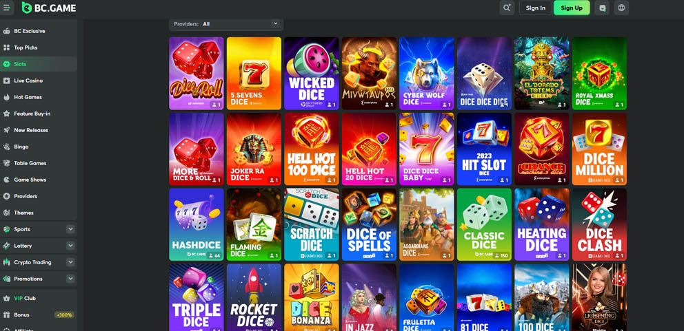 BC.Game online dice games