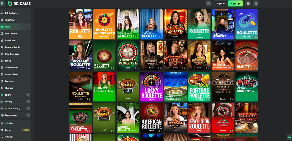 BC.Game online roulette games