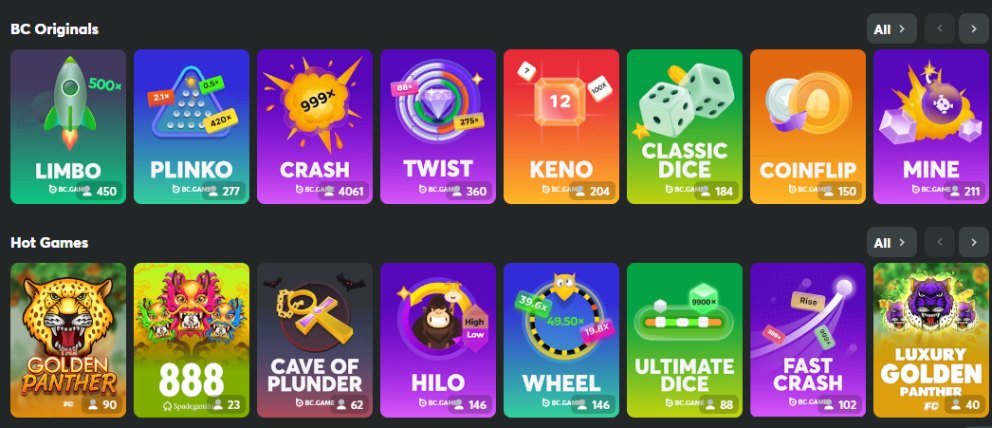 BC.Game Casino Games