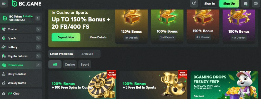 BC.Game Casino Bonuses