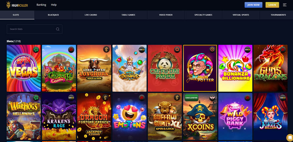 High Roller online casino slot games