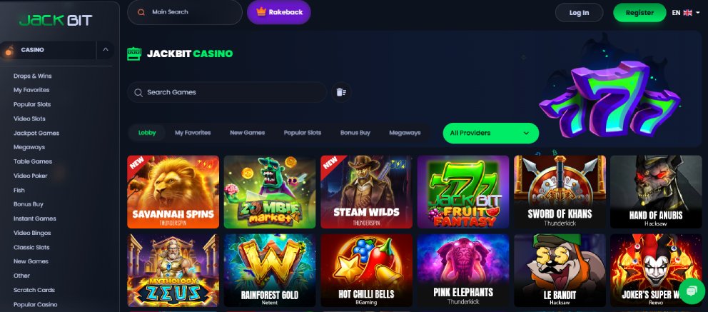 Jackbit Casino Games