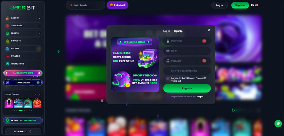 JackBit online casino for US players